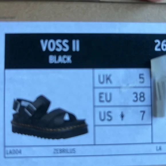 DR MARTENS VOSS II WOMEN'S LEATHER STRAP SANDALS - Picture 5 of 7